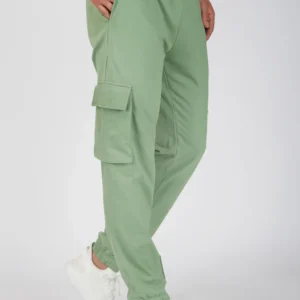 Sea Green Oversized Cargo Joggers