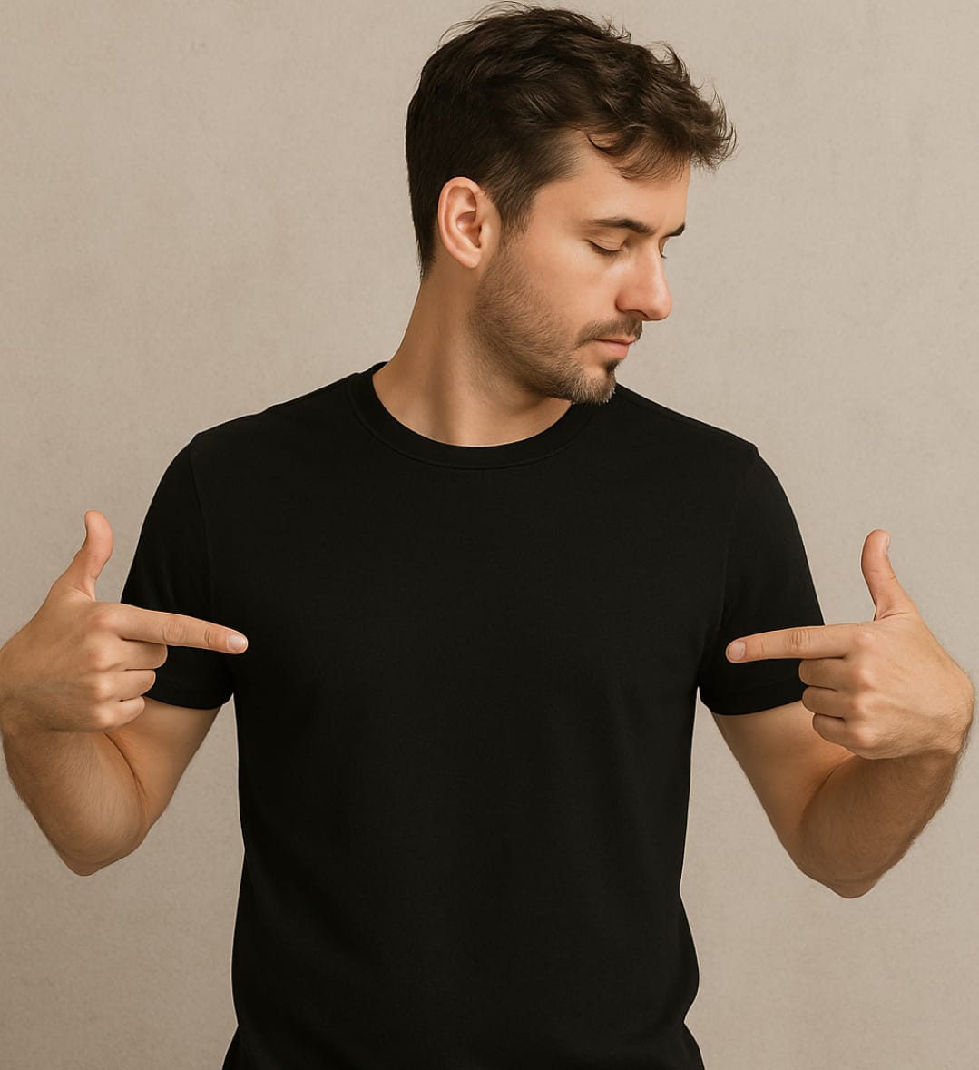 Plain Black T-Shirts