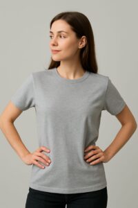 Women Plain t-shirt -Grey