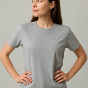 Women Plain t-shirt -Grey