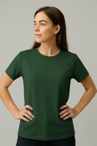 Women Plain t-shirt - Green